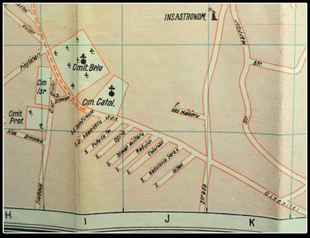 Sursa foto: Planul Orașului București cu indicatorul alfabetic al străzilor, ediția 1926, Editura Librăriei Union